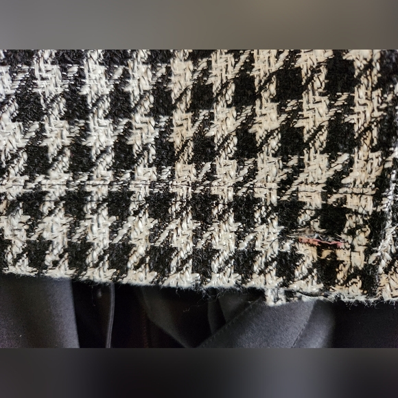 ASOS Nobody's Child Gingham Jacket, Black/White, Size US 8 - Picture 8 of 9